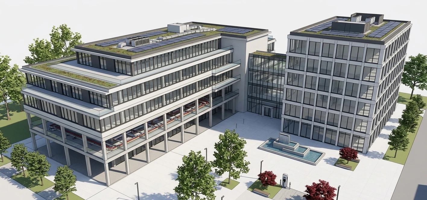Technisches 3D-Modell als Grundlage für BIM, Revit, Elektroplanung und TGA-Bearbeitung